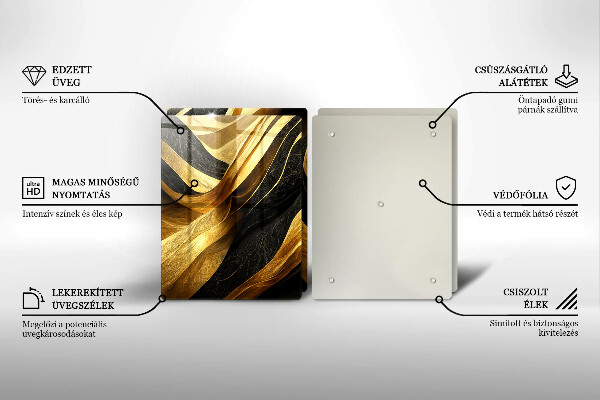 Sklo za varnú dosku Elegantná abstrakcia