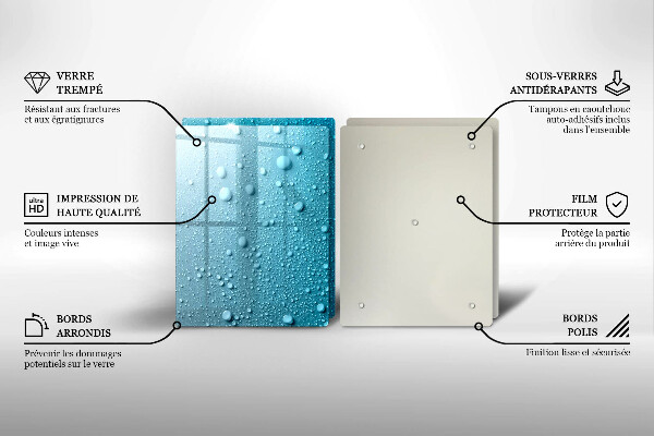 Sklo za varnú dosku Kvapky vody