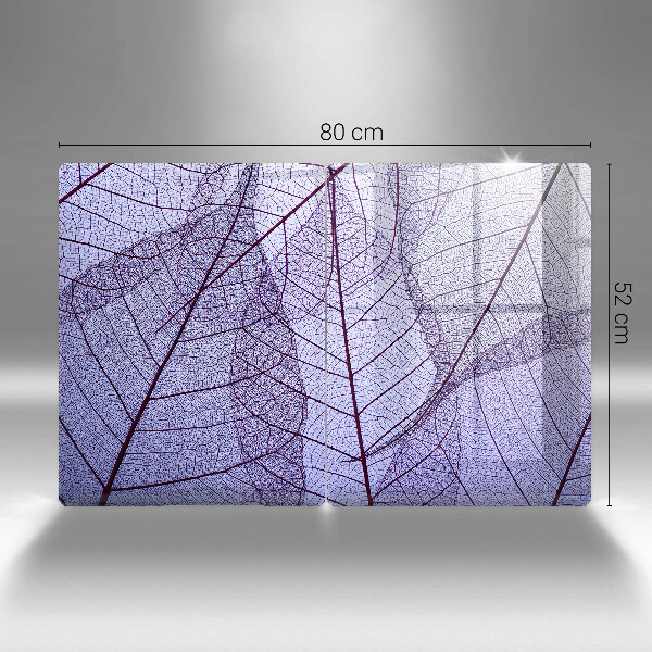 Sklo za varnú dosku Listy so žilami