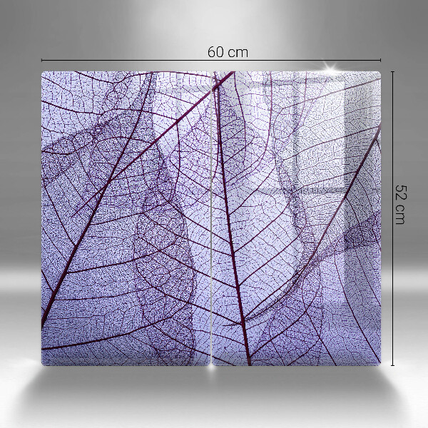 Sklo za varnú dosku Listy so žilami