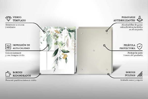 Sklo za varnú dosku Akvarelové listy