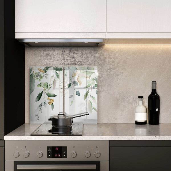 Sklo za varnú dosku Akvarelové listy