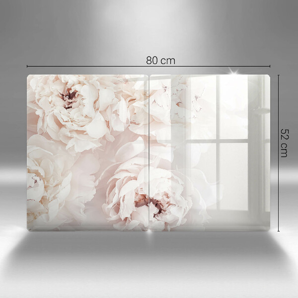 Sklo za varnú dosku Pastelové pivonky