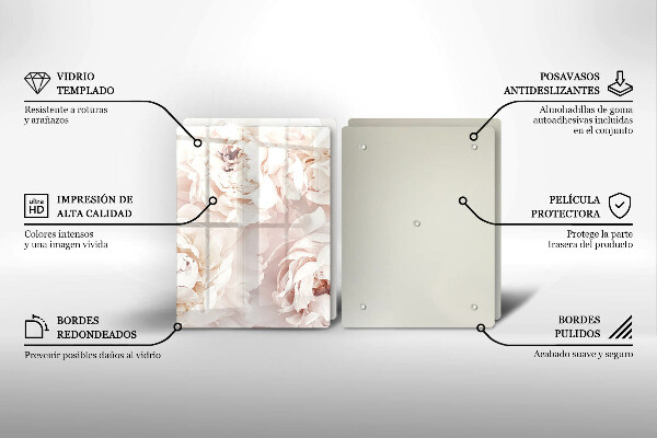 Sklo za varnú dosku Pastelové pivonky