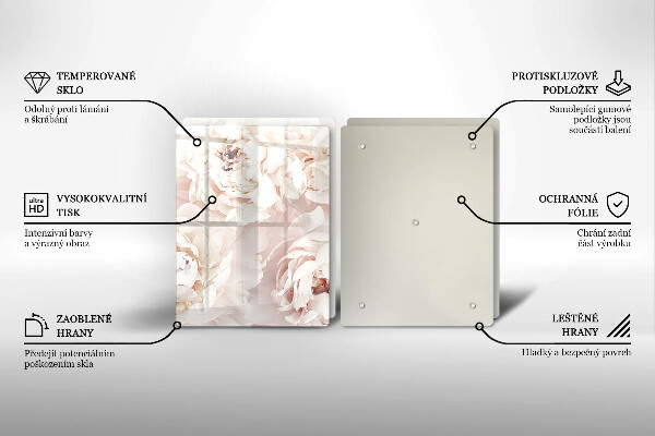 Sklo za varnú dosku Pastelové pivonky