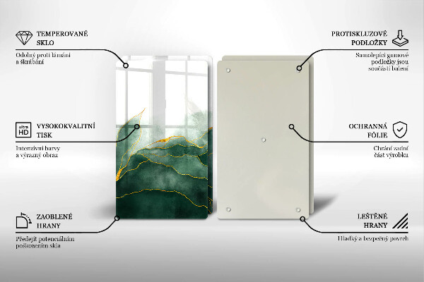 Sklo za varnú dosku Abstraktná príroda