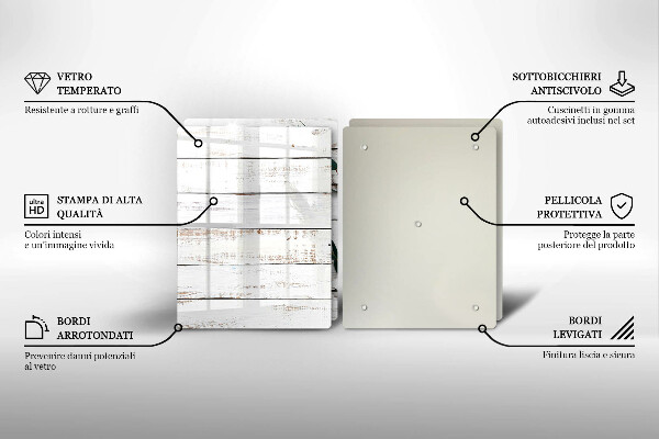 Sklo za varnú dosku Staré dosky a listy