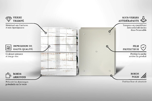 Sklo za varnú dosku Staré dosky a listy