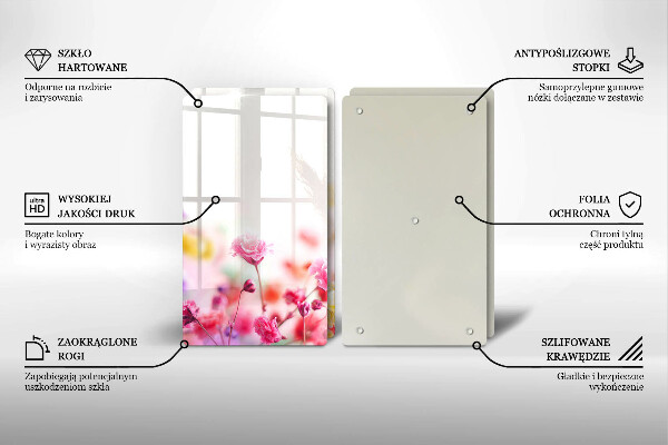 Sklo za varnú dosku Kvetinová lúka