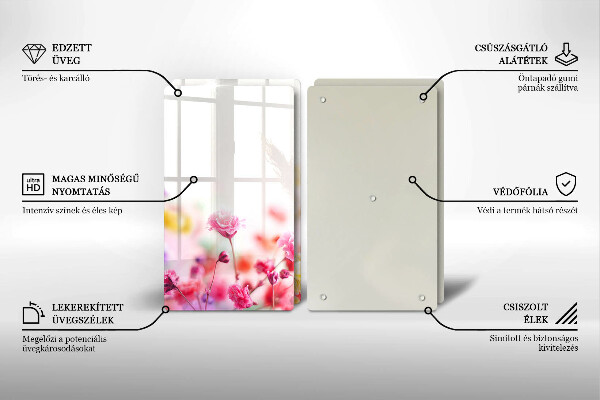 Sklo za varnú dosku Kvetinová lúka