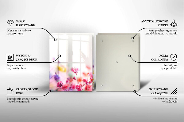 Sklo za varnú dosku Kvetinová lúka