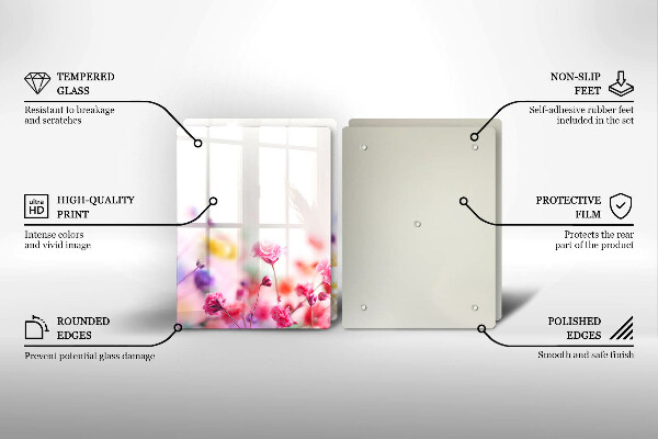 Sklo za varnú dosku Kvetinová lúka