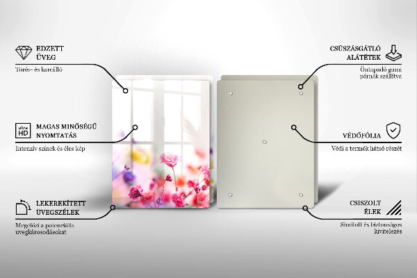 Sklo za varnú dosku Kvetinová lúka