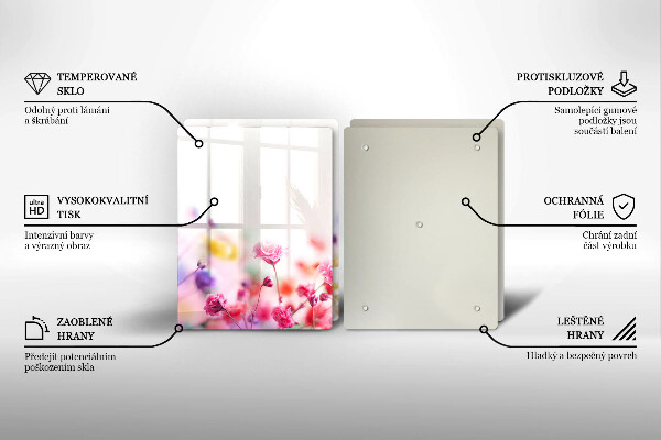 Sklo za varnú dosku Kvetinová lúka