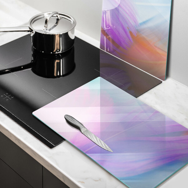 Sklo za varnú dosku Pastelové perie