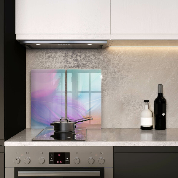 Sklo za varnú dosku Pastelové perie