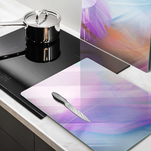 Sklo za varnú dosku Pastelové perie