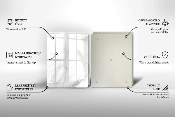 Kryt na stenu pri sporáku Moderný mramor