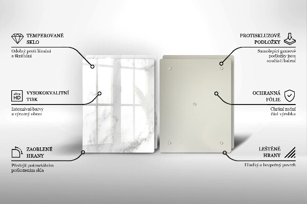 Kryt na stenu pri sporáku Moderný mramor