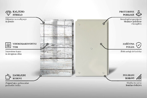 Kryt na stenu pri sporáku Svetlé drevené dosky