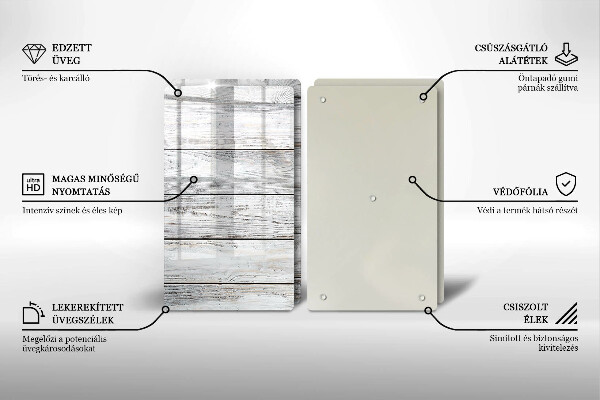 Kryt na stenu pri sporáku Svetlé drevené dosky