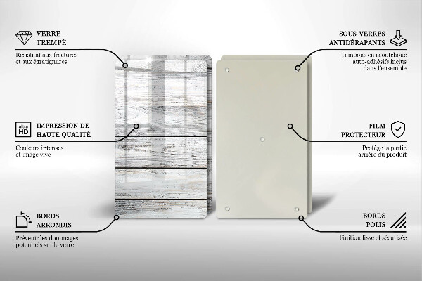 Kryt na stenu pri sporáku Svetlé drevené dosky