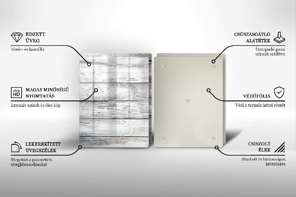 Kryt na stenu pri sporáku Svetlé drevené dosky