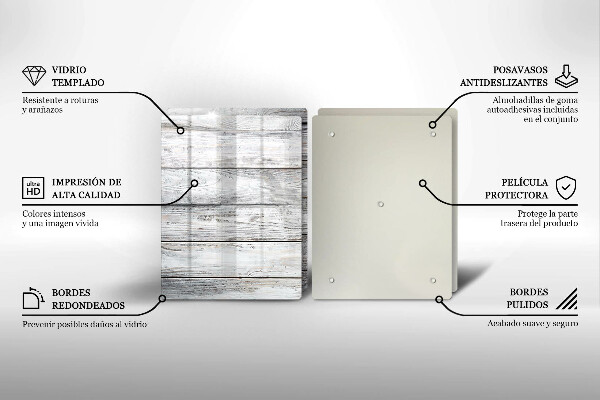 Kryt na stenu pri sporáku Svetlé drevené dosky