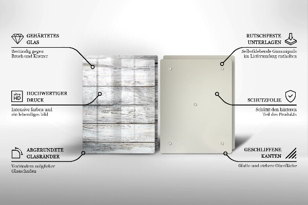 Kryt na stenu pri sporáku Svetlé drevené dosky
