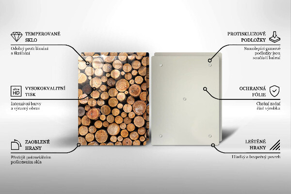 Kryt na stenu pri sporáku Kmene stromov