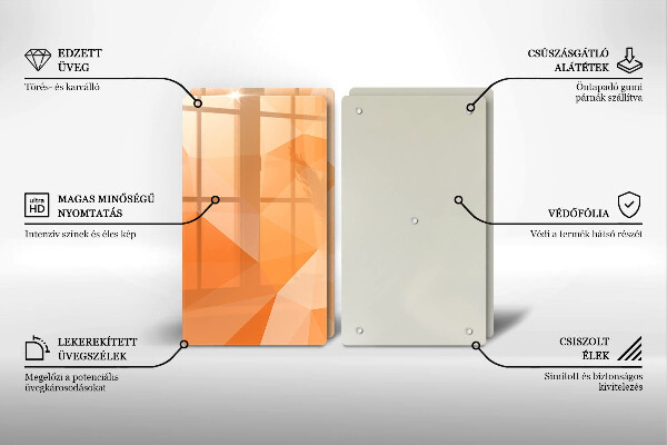 Kryt na stenu pri sporáku Geometrické pozadie