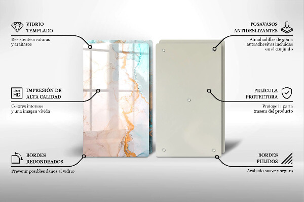 Kryt na stenu pri sporáku Mramorová abstrakcia