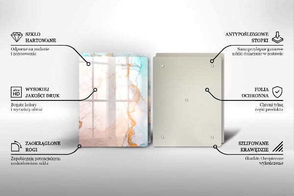 Kryt na stenu pri sporáku Mramorová abstrakcia