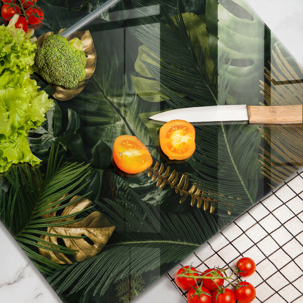 Kryt na stenu pri sporáku Zlaté listy monstera