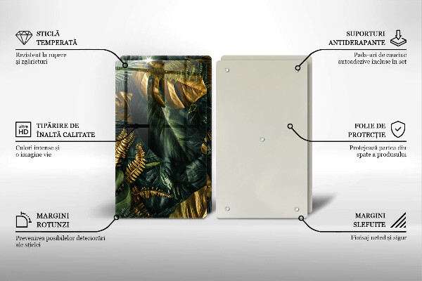 Kryt na stenu pri sporáku Zlaté listy monstera