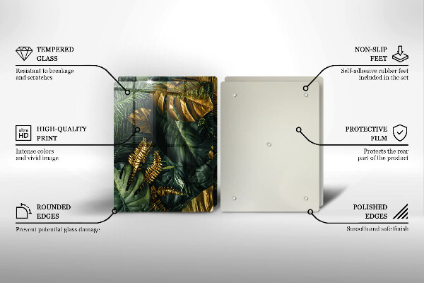 Kryt na stenu pri sporáku Zlaté listy monstera