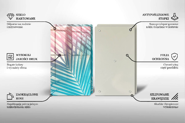 Sklo za varnú dosku Pastelové listy