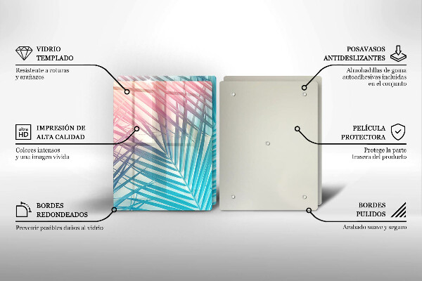 Sklo za varnú dosku Pastelové listy
