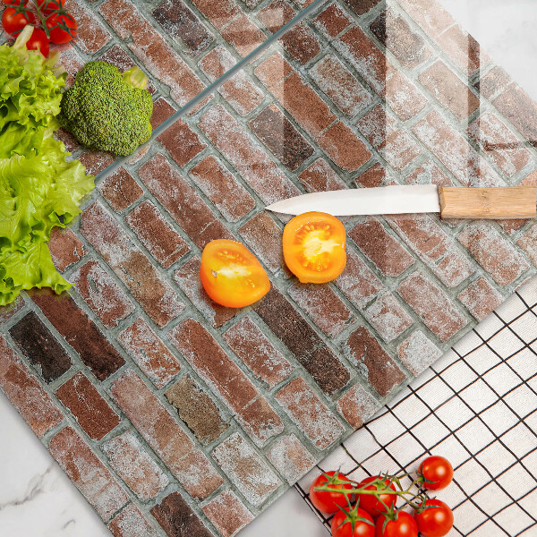 Sklo za varnú dosku Stará tehlová stena