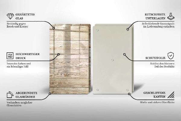 Sklo za varnú dosku Drevené dosky