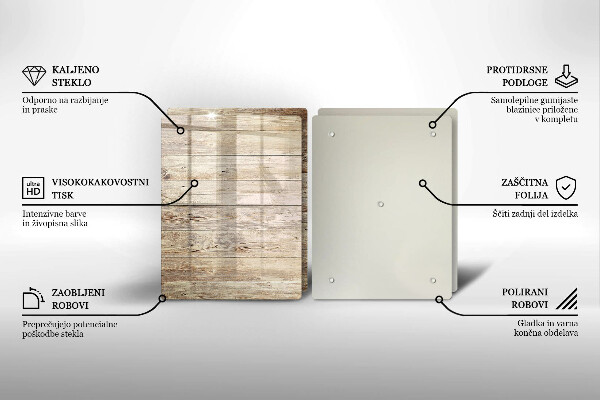 Sklo za varnú dosku Drevené dosky