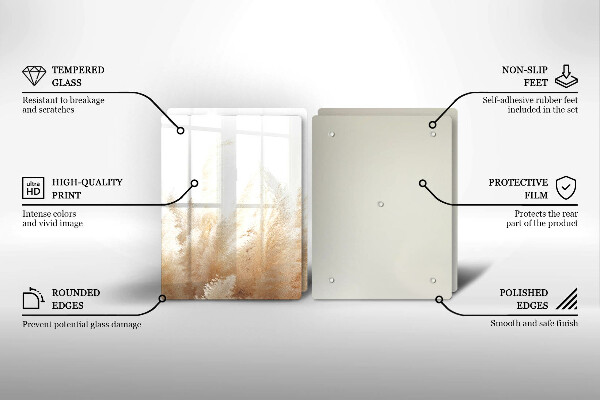 Sklo za varnú dosku Pampasová tráva