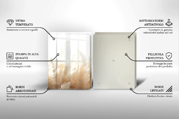 Sklo za varnú dosku Pampasová tráva