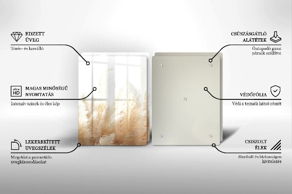 Sklo za varnú dosku Pampasová tráva