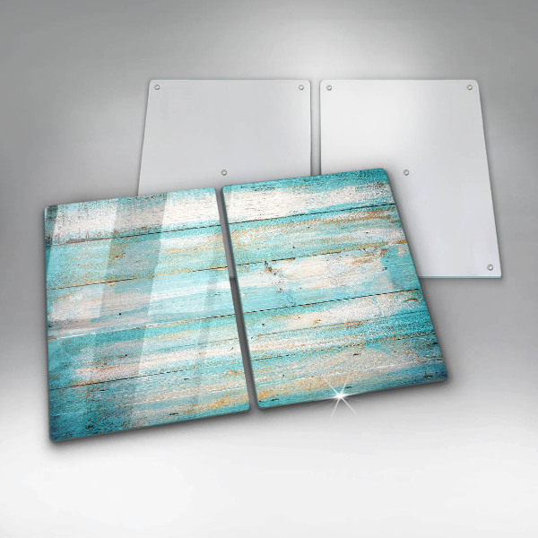 Tvrdené sklo za varnú dosku Vintage drevené dosky