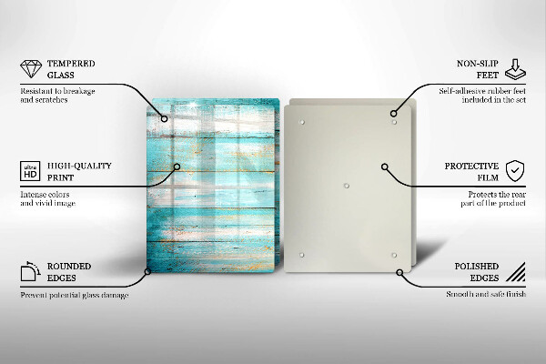 Tvrdené sklo za varnú dosku Vintage drevené dosky