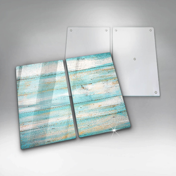 Tvrdené sklo za varnú dosku Vintage drevené dosky