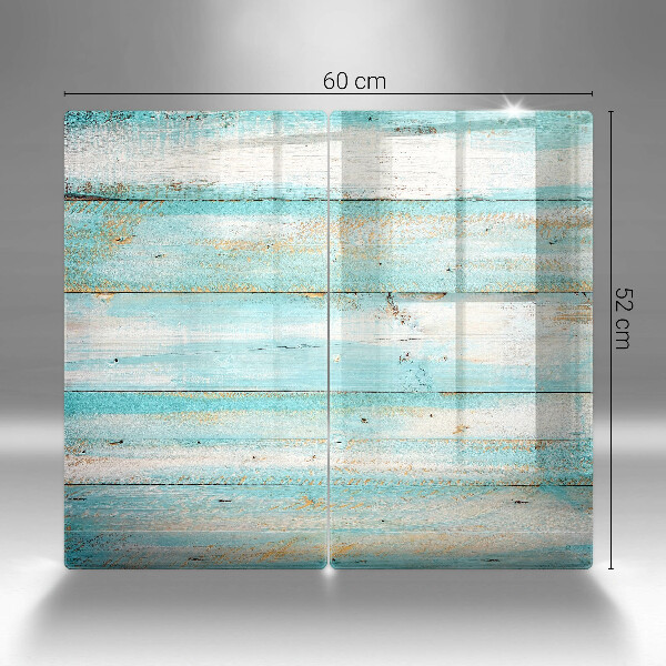 Tvrdené sklo za varnú dosku Vintage drevené dosky