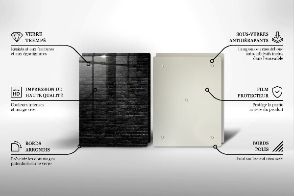 Tvrdené sklo za varnú dosku Stena tehlová stena