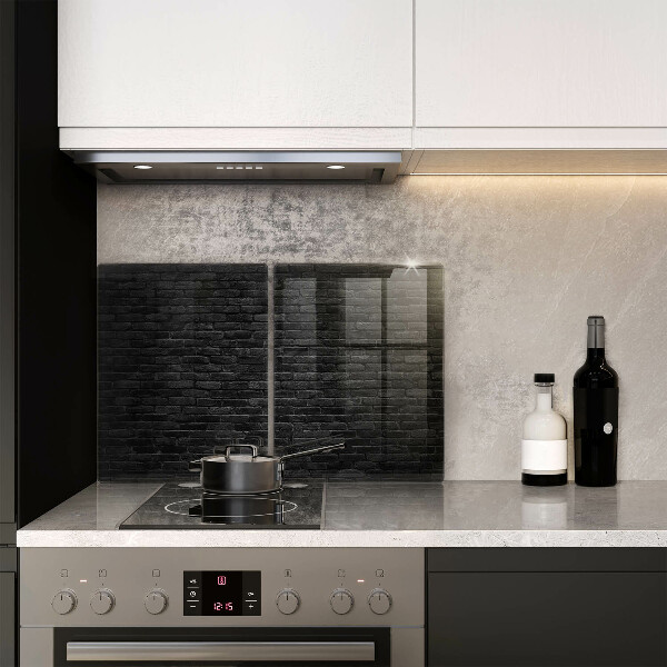 Tvrdené sklo za varnú dosku Stena tehlová stena